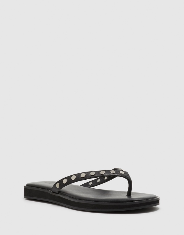 Nakedvice - The Tahnee Black Studded Thong