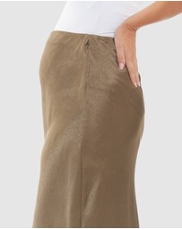 Ripe Maternity - Lexie Satin Skirt