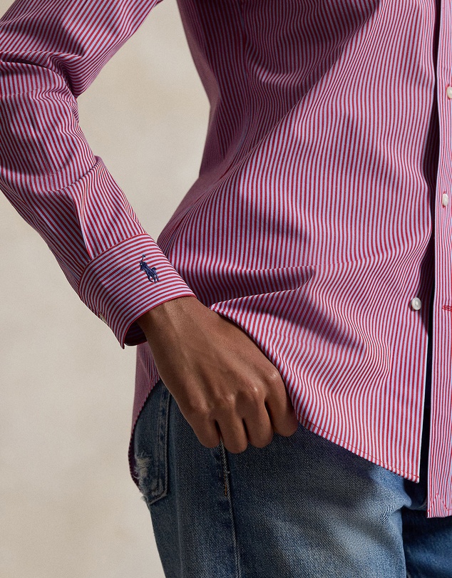 Polo Ralph Lauren - End-On-End Stretch Slim Fit Cotton Shirt - The ICONIC Exclusive