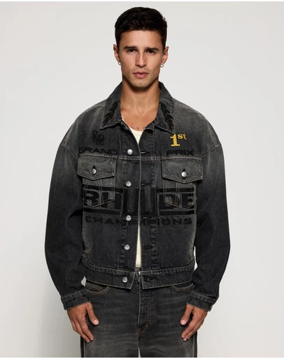 RHUDE - Tire Denim Trucker Jacket