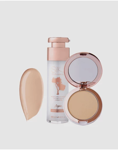 Silk Oil of Morocco - Silk Oil of Morocco Perfect Match Foundation - Value Pack - Ivory