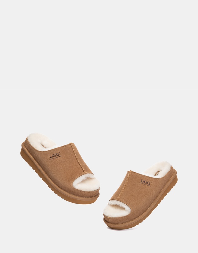 EVERAU - Australian Shepherd Ugg Colven Cow Suede Upper Loafer Oxfords Flats