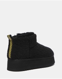 EVERAU - EverAU Ugg Ultra Platform Teddycozy Faux Fur Upper UGG Boots