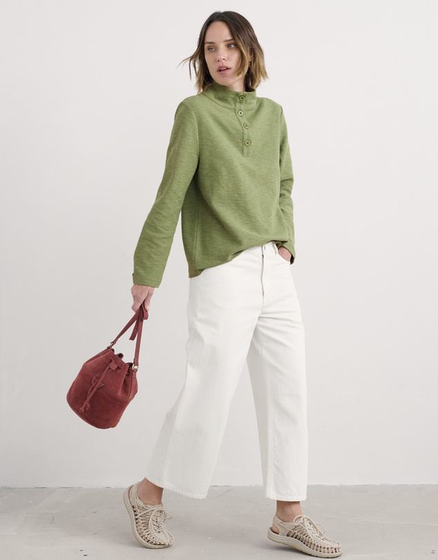 Seasalt - Seasalt Cornwall Green Last Boat Sweatshirt