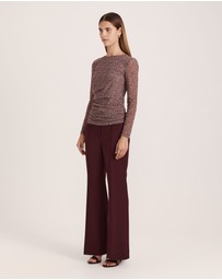 SABA - Ohio High Neck Long Sleeve Mesh Top