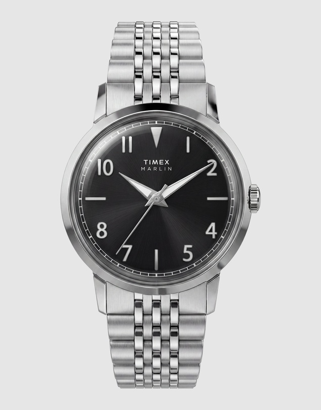TIMEX - Marlin® 34mm SS Stainless Steel Bracelet Watch