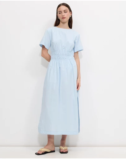 Calli - Danni Shirred Midi Dress