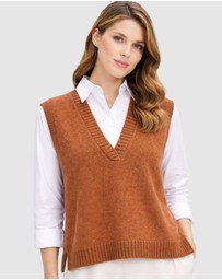 Honey and Beau - Ladies V-Neck Knitted Vest