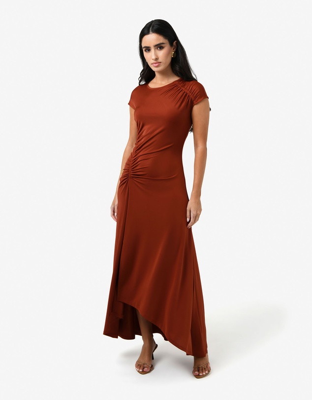 Forcast - Kim Asymmetric Ruched Dress