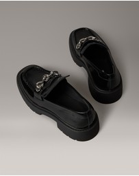 Calvin Klein - Leather Chunky Apron Toe Loafers