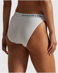 Polo Ralph Lauren - Polo Essentials Cotton Blend High Leg Bikini Brief