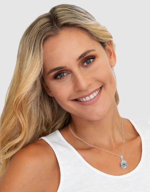 Elli Jewelry - Necklace with Pendant Rose 925 Sterling Silver