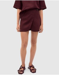 Seed Heritage - Linen Wrap Skort