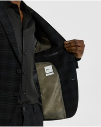 yd. - Alpa Check Stretch Blazer