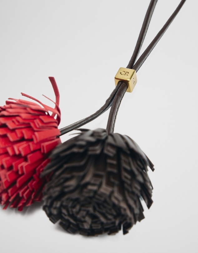 Country Road - Leather Pom Pom Charm