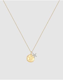 Elli Jewelry - Necklace Flower 925 Sterling Silver Gold-Plated