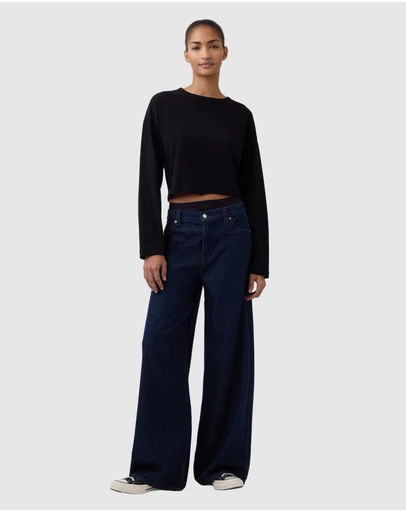 GAP - Baggy Mid Rise Dark Holman Jeans