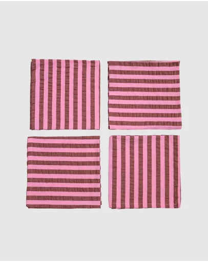 Mosey Me - Sundae Seersucker Napkin Set