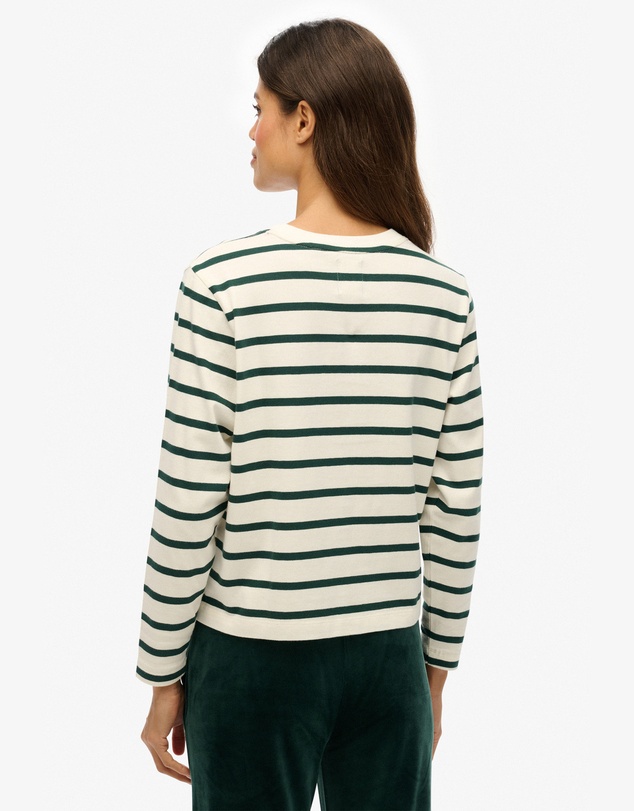Superdry - Country Club Long Sleeve Stripe Top