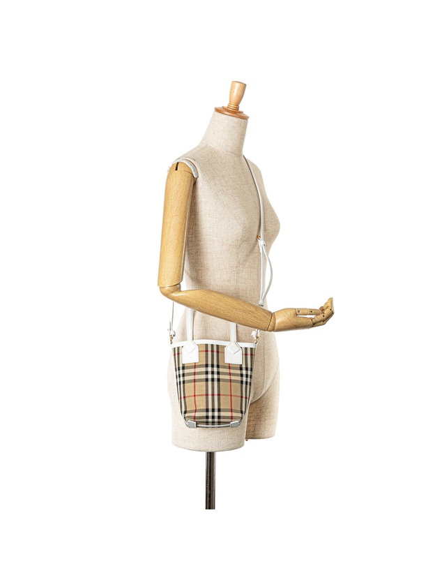 Pre-Loved by Azura Reborn - Pre-Loved Burberry Mini Check Tote Bag 8045252