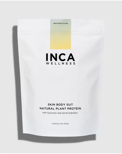 Inca Organics - Skin Body Gut Plant Protein + Hyaluronic Acid + Pre & Probiotics (Chocolate)