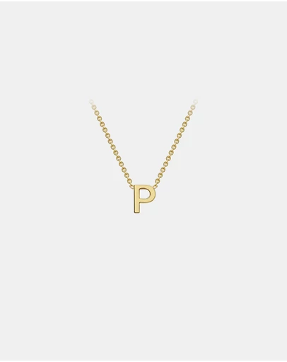 Zoe Olivia - 9K Gold Initial P Necklace