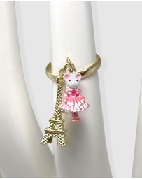 Claris The Chicest Mouse In Paris By Pink Poppy - Claris Fashion Charm Ring