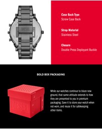 Diesel - Mr. Daddy Slim Gunmetal Analogue Watch