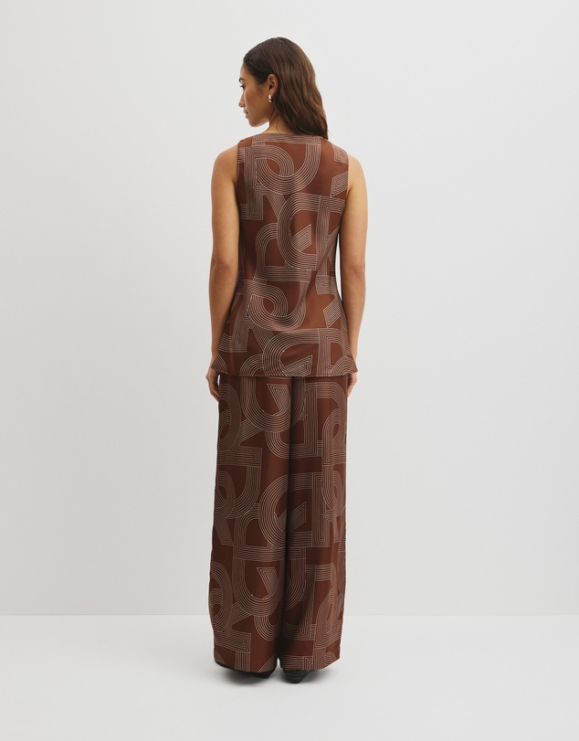 Country Road - Logo Washable Silk Scoop Tank