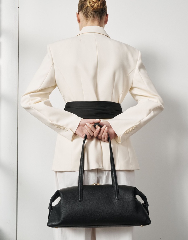 VESTIRSI - Gia Leather Shoulder Bag Black