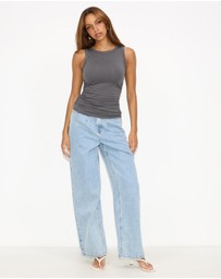 Dazie - Driftwood Cropped Tank Top