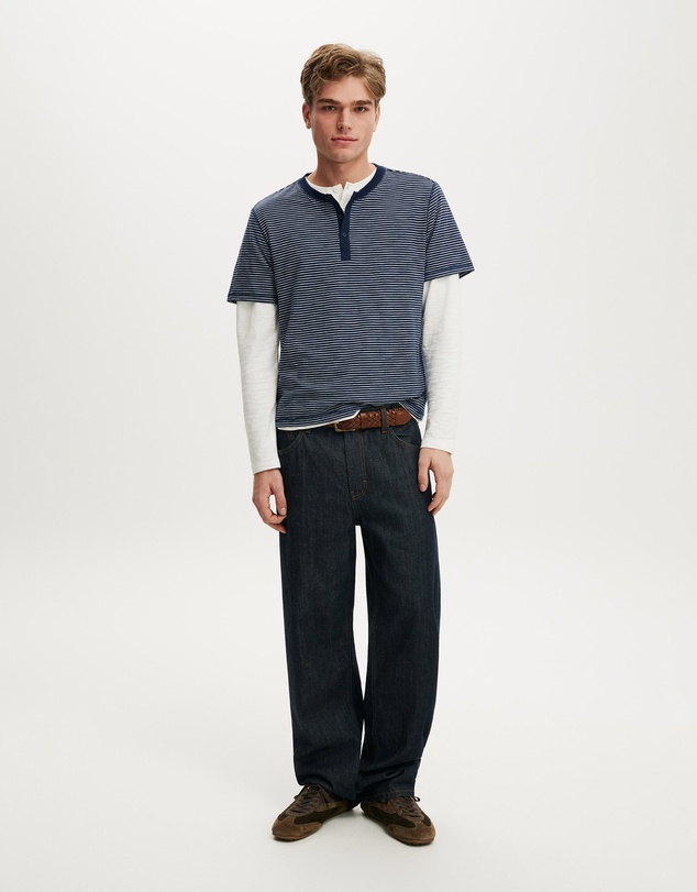 Cotton On - Fitted Henley T-Shirt