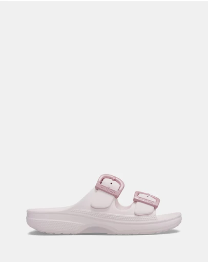 Crocs - Saturday Enamel Buckle Sandals - Women's