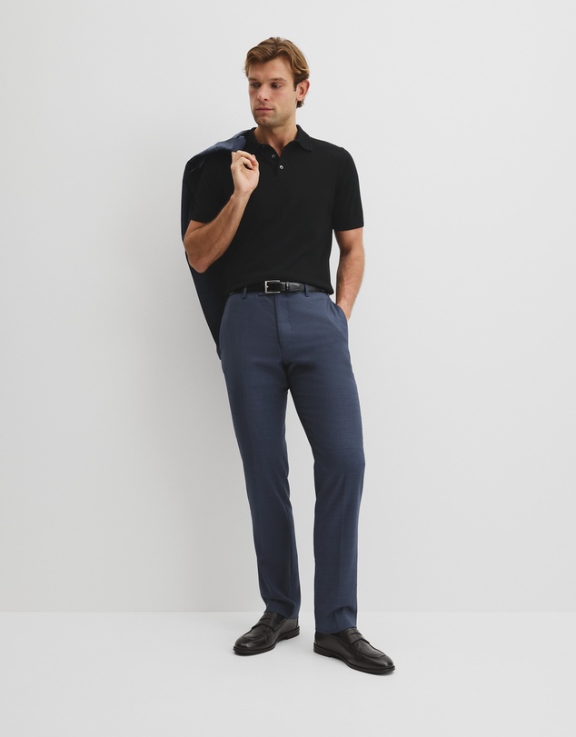 Country Road - Australian Merino Short Sleeve Button Knit Polo