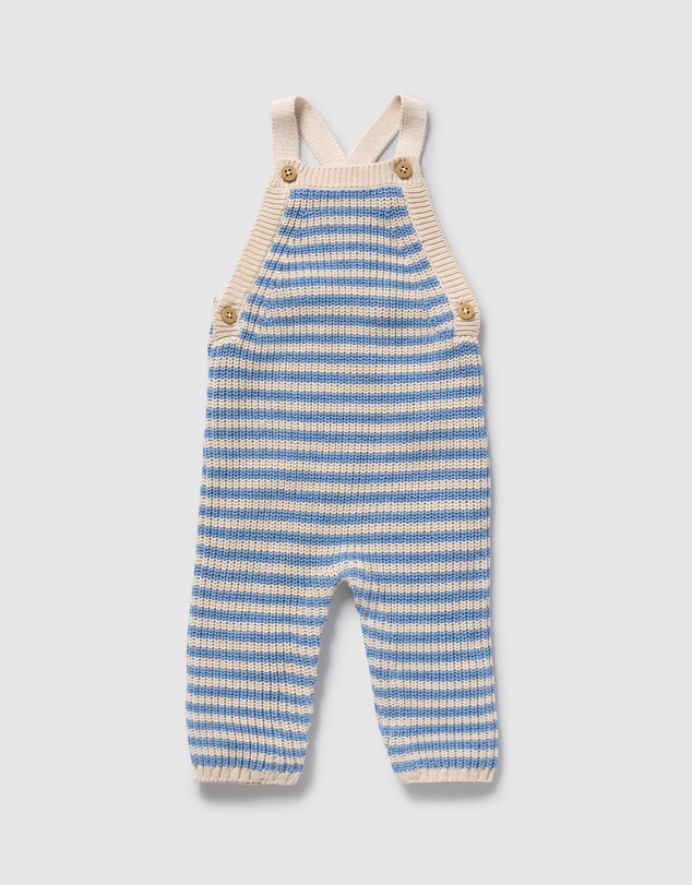 Wilson & Frenchy - Organic Knitted Stripe Overalls - Babies