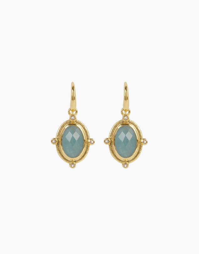 Bianc - Breeze Earrings Milky Aquamarine