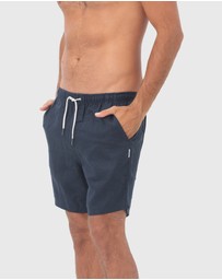 Coast Clothing - Linen Shorts - Navy