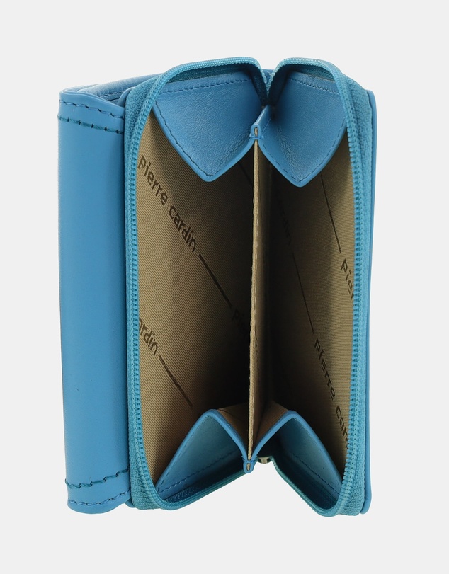 Pierre Cardin - Pierre Cardin Ladies Leather Tri-Fold Tab Wallet