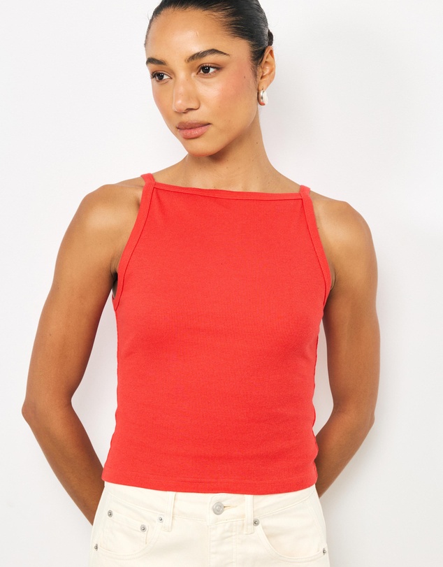 AERE - Fi High Boat Neck Tank