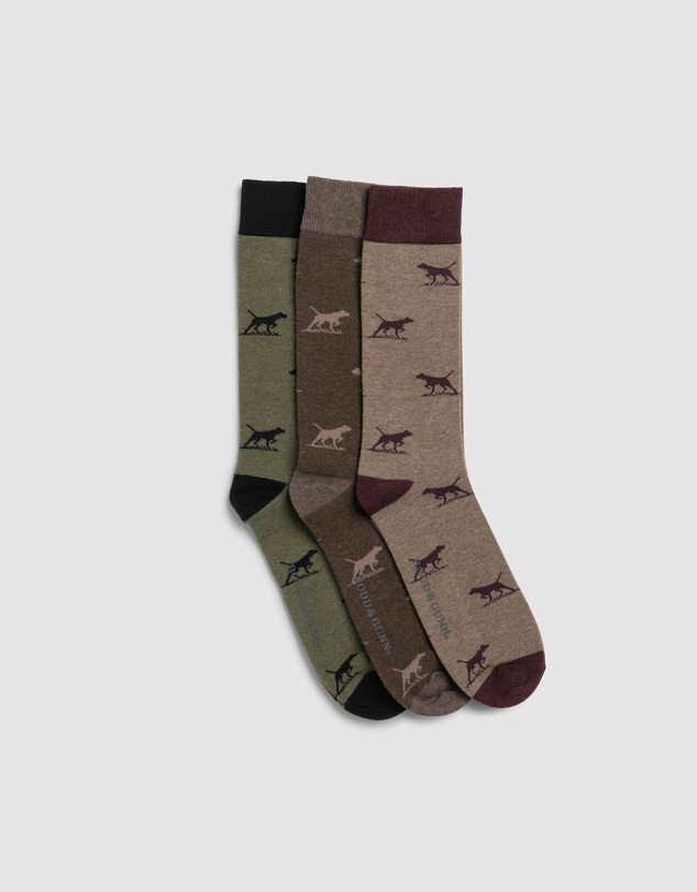 Rodd & Gunn - Dogs-A-Plenty Three Pack Socks