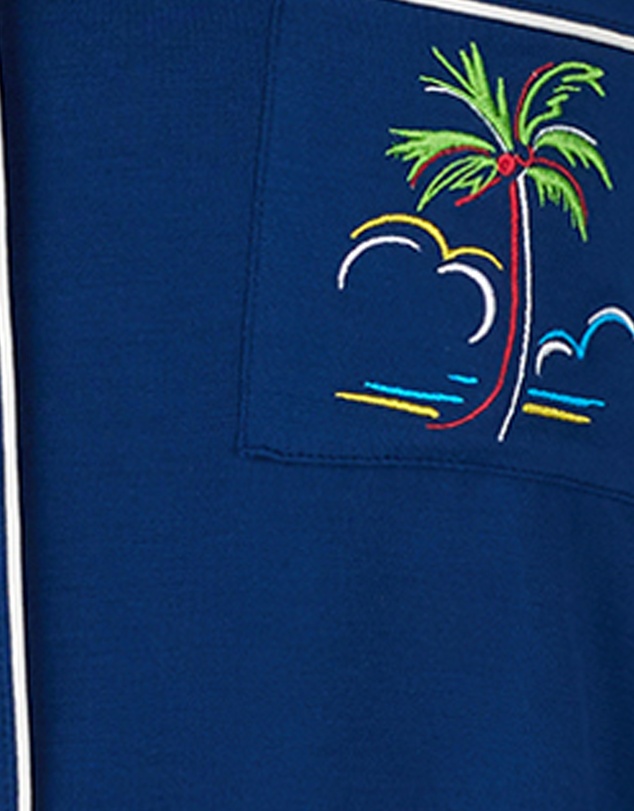 Kate Spade - Modal Button Up Short Sleeve Short Pyjama Set with Embroidery