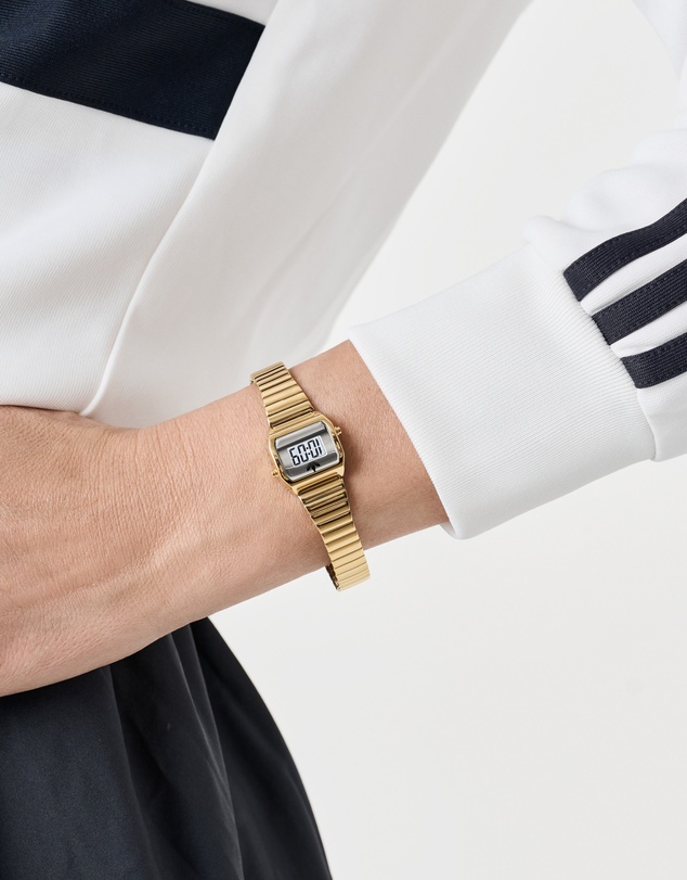 adidas Originals - Digital Two XS 20mm Gold-Tone Stainless Steel Bracelet Watch