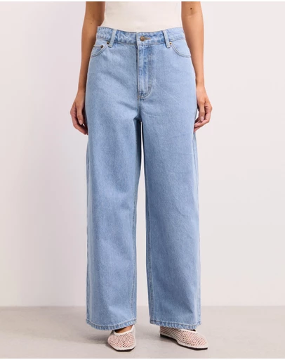 The Fated - Sarah Cropped Straight Wide Jeans