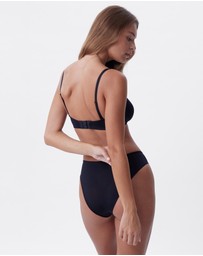 Bras N Things - NKD Unlined Plunge Bra - Black