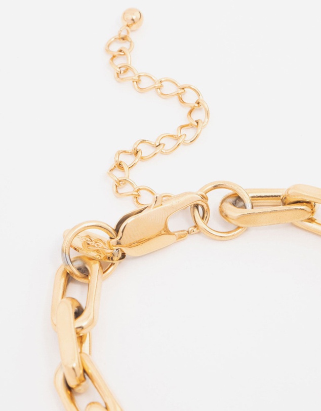 Lovisa - Waterproof Gold Plated Stainless Steel Link Chain Bracelet