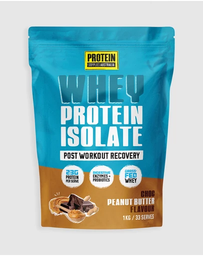 Protein Supplies Australia - Choc Peanut Butter WPI (Whey Protein Isolate) - 1kg