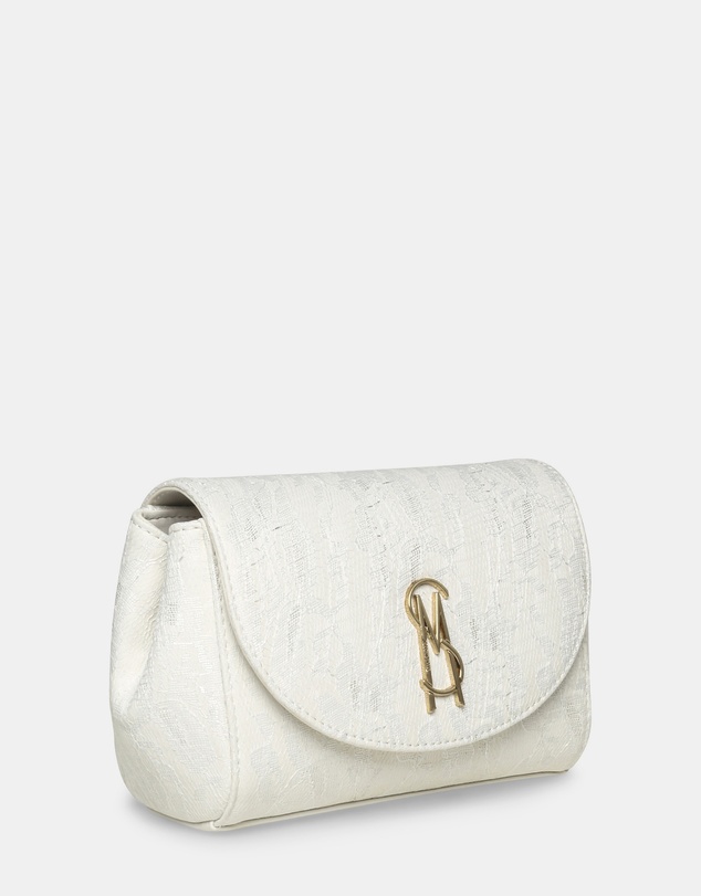 Steve Madden - BNylah White/Gold Crossbody Bag