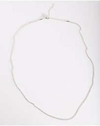 Lovisa - Silver Plated 60cm Rope Chain Necklace