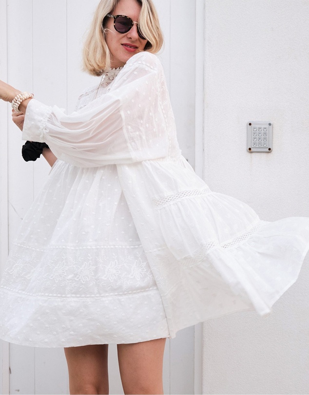 Belle & Bloom - Unforgettable Oversized Lace Mini Dress