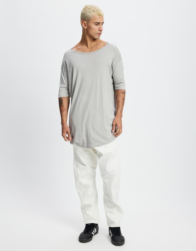 Surrounded By Ghosts - The Muscovite Relaxed Cotton Rib Long Tail T-Shirt